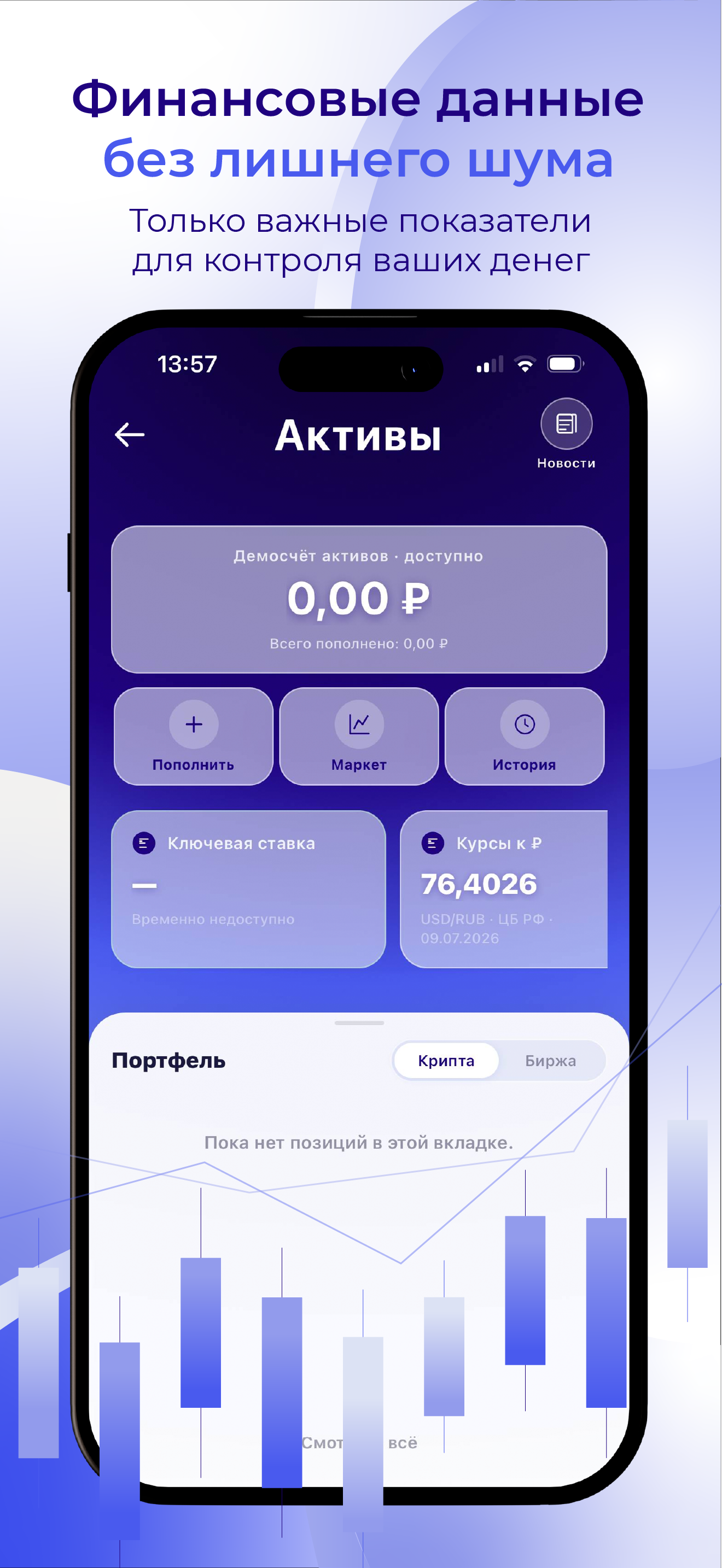 Runa Finance — графики и категории